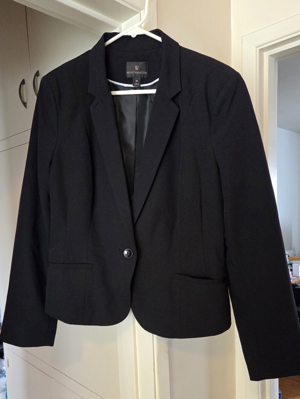 Worthington Black Suit Jacket XL